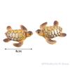 2Pcs Mini Sea Turtle Model Resin Turtle Figurines Fish Tank Miniature Decor