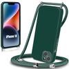 Case - E.F.CONNECTION - iPhone 14 - Flexible - Drawstring - Night Green