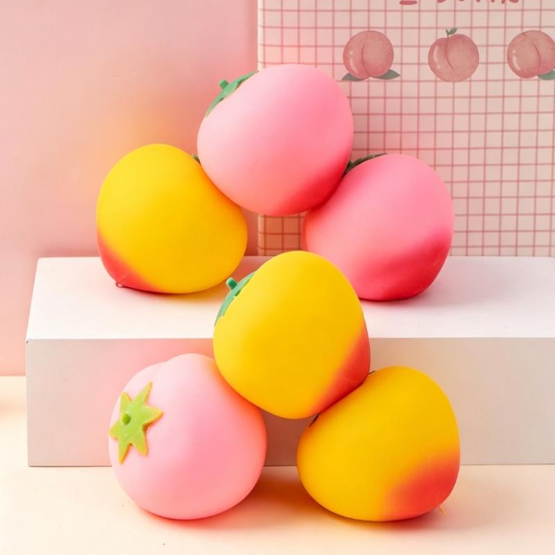Creative Peach Shaped Soft Slow Rebound Squeeze Toys Perfect For Stress Relief Relaxation For All Ages Home Work