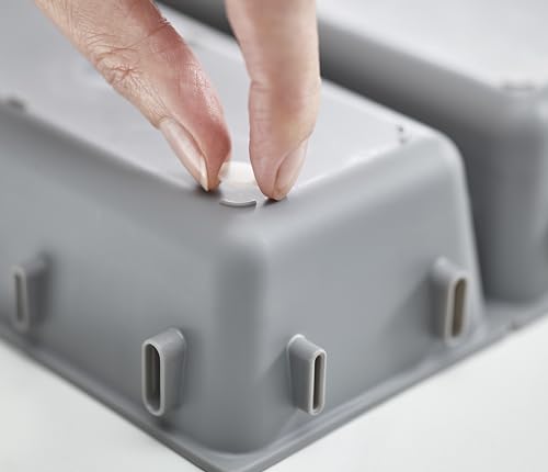 Joseph Joseph Drawer Storage Trays, Gray, Blox Silicone, 85199, 7-Piece Set [Authentic]