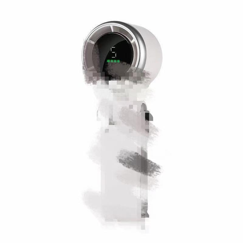 Bladeless Rechargeable Neck-Hanging Fan with Digital Display for Portable Use 171*60*52mm