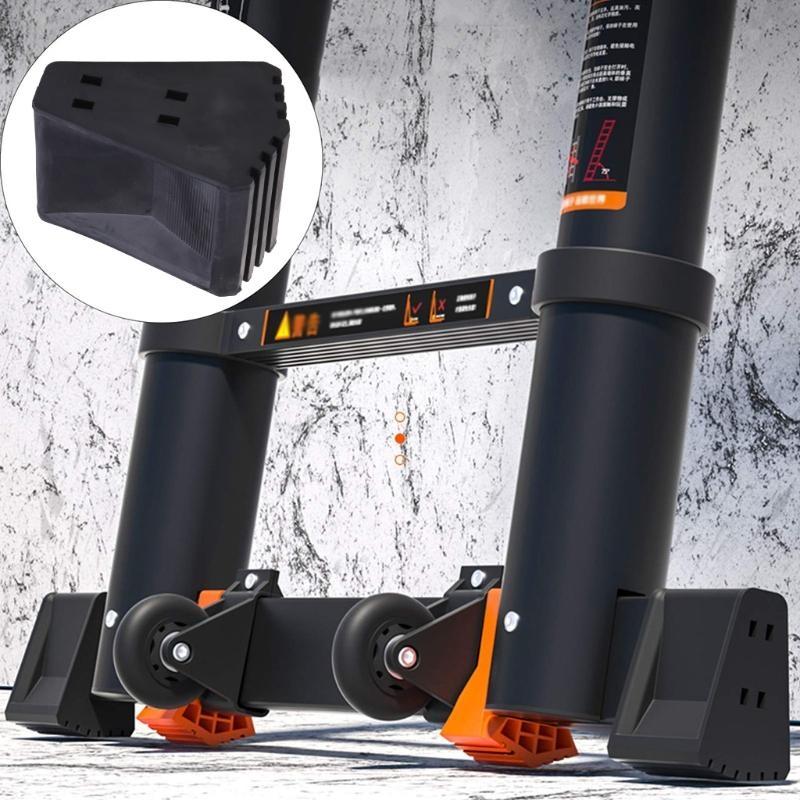 652F Fan Shaped Anti-slip Foot Pad for Foldable Ladder Ladder Foot Covers Non-slip 4 Pieces 3.3x0.8x2.4in