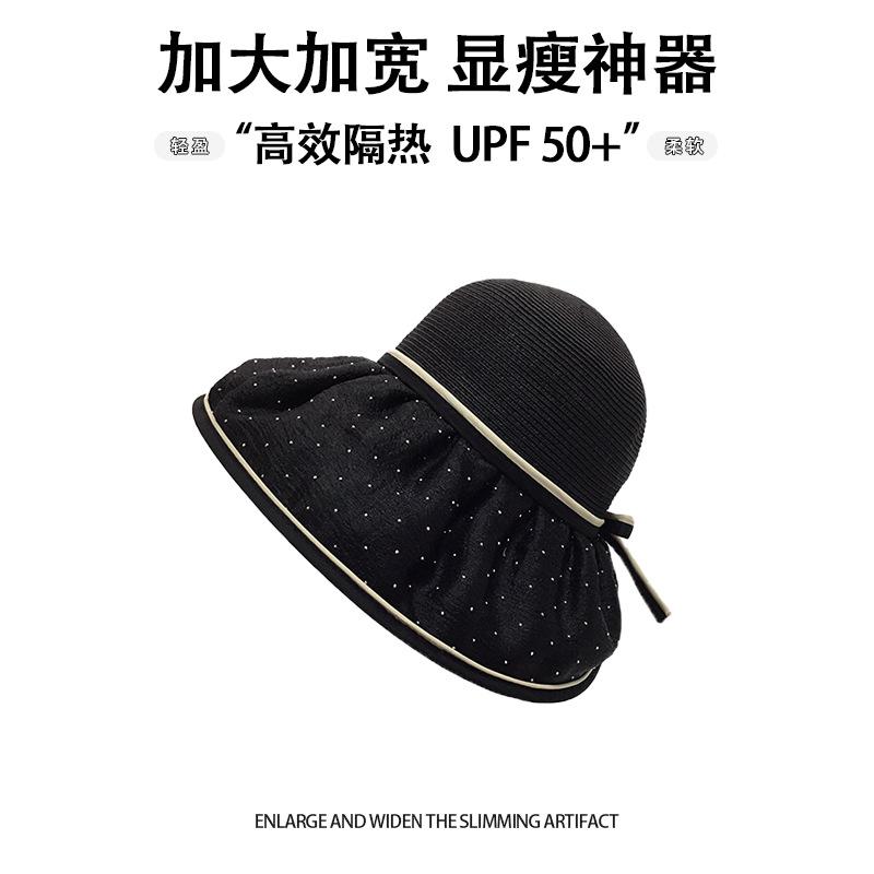 Summer Hat Women's Spring and Autumn Sunshade Sunscreen Hat Bucket Hat UV Protection Temperament Advanced Sense of Moisture