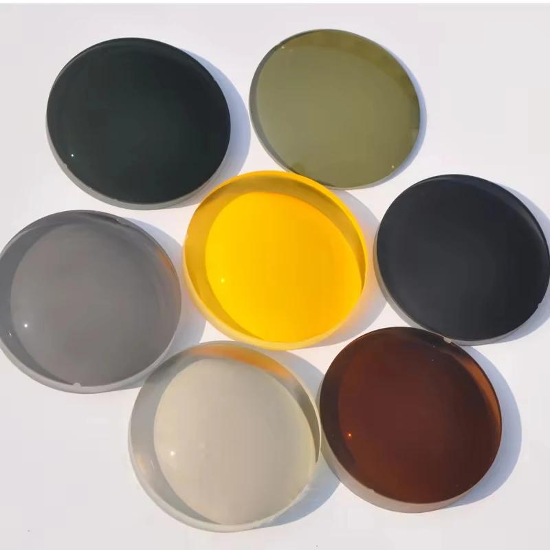 SHINU dyed color glasses Men Women Red Lenses Orange lens color lens with prescription customizd reading glasses myopia glasses