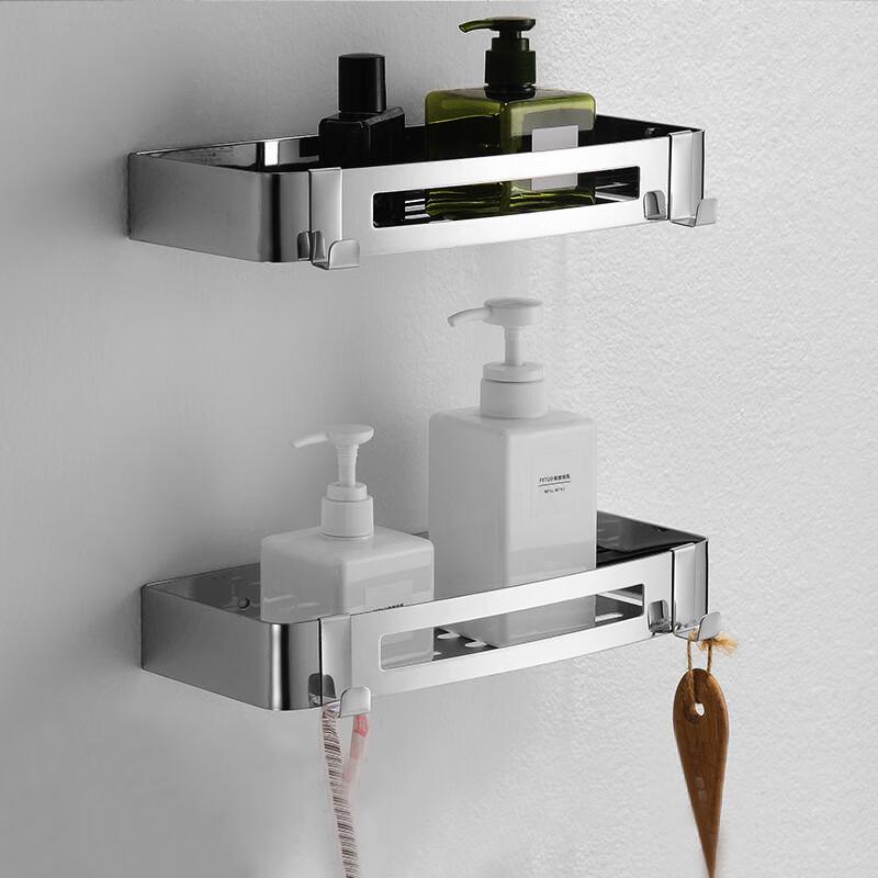 Miling Hengniu Stainless Steel Double-Layer Bathroom Corner Shelf