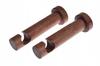 Single Wooden Bracket for Curtain Rod Diameter 20 Mm Alder 2 Pcs
