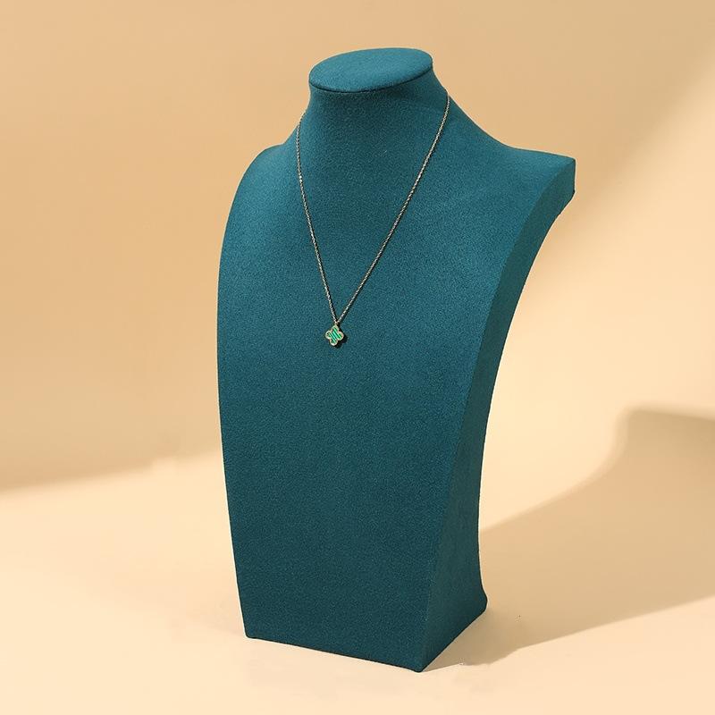 Flannel Necklace Display Stand Jewelry Neck Mould Jewelry Stand Portrait Model Neck Counter Jewelry Display Props