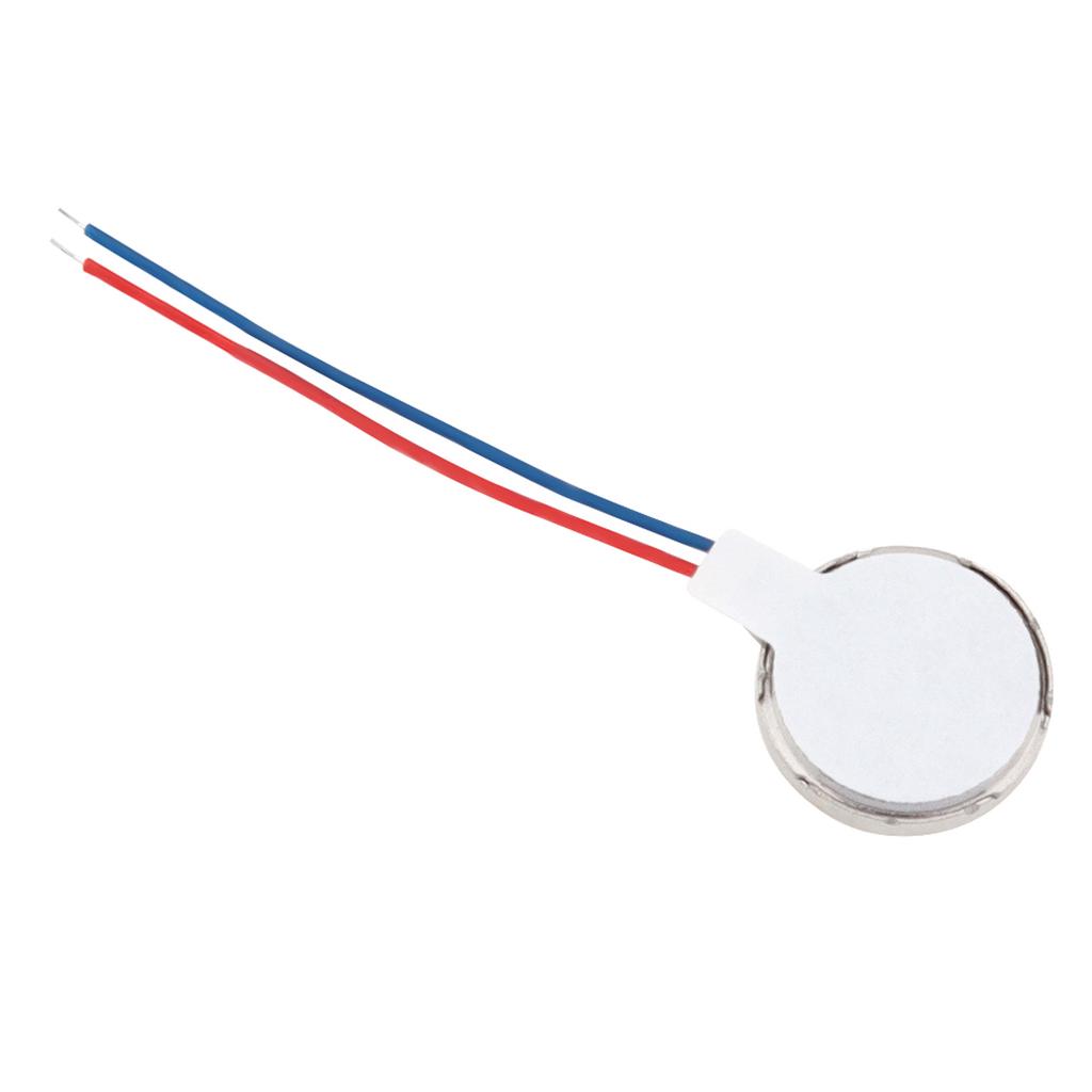 10mmx2.7mm Mini Vibration Motor DC3V 12000RPM Flat Coin Button Micro Vibration DC Motor For Projects Electronic Device Repair / Single Board Computers