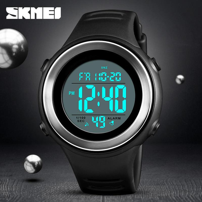 SKMEI Men Military Sports Watch Luxury LED Luminous Digital Waterproof Mens Watches Countdowns Clock
