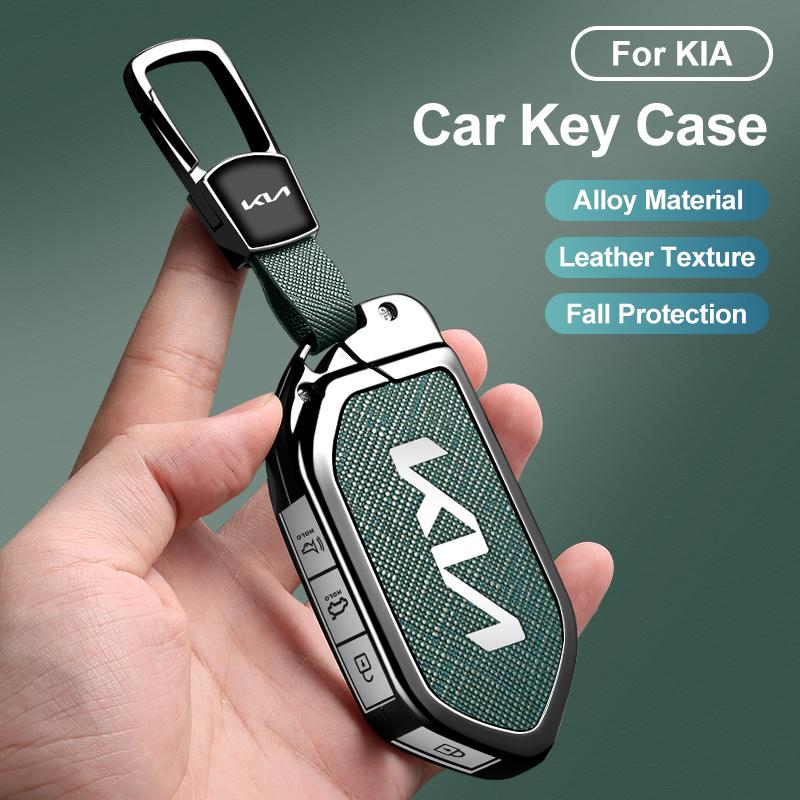 Zinc Alloy Car Remote Car Key Case Cover for Kia KN EV9 Picanto GT Line Carnival Seltos Sorento Morning K5 KA4 EV3 2024Accessory