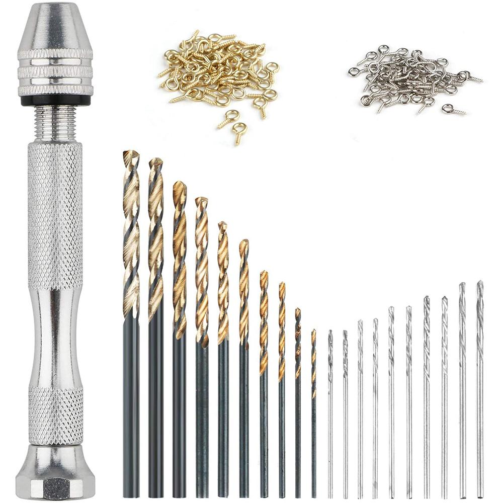 Buy Hand Drill Set Mini Twist Drill 21Pcs Pin Vise Drill Set Rotary