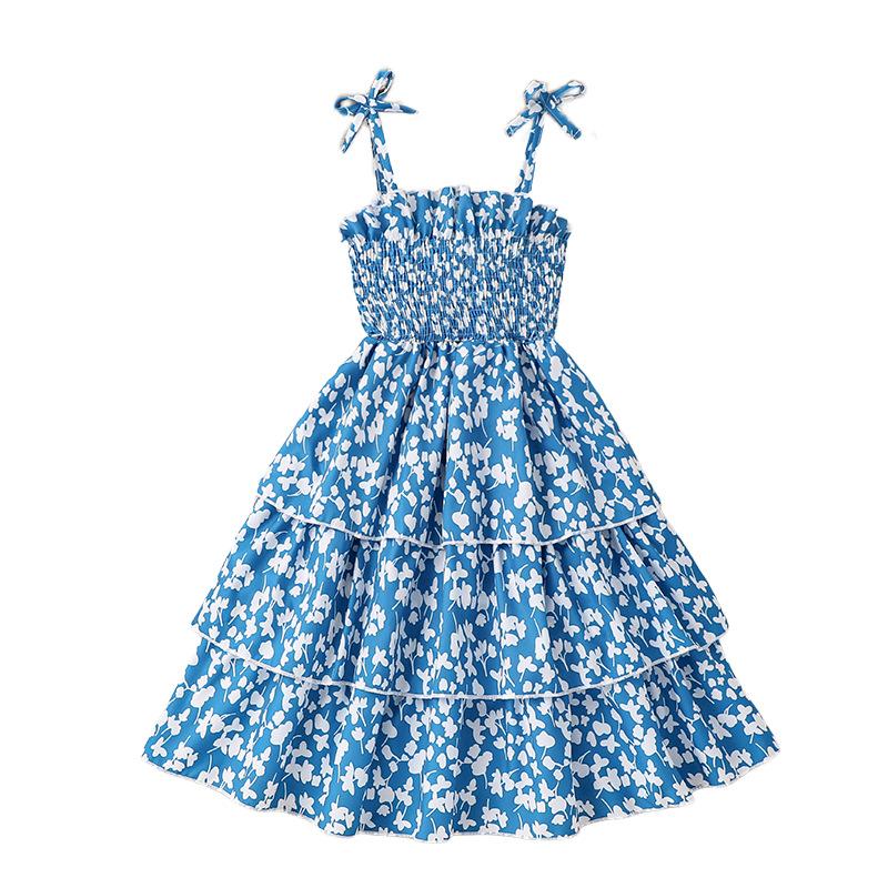 Rochie cu bretele pentru fete Vara 2025 Rochii tort pentru fete