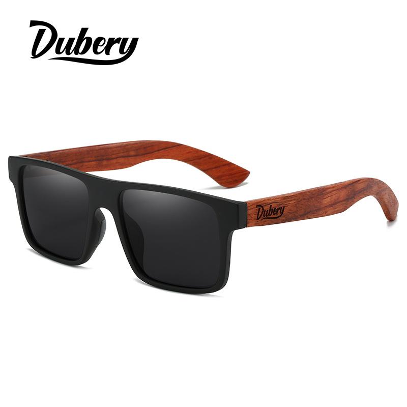 DUBERY New wooden-framed sunglasses, polarized sunglasses for men and women, European and American style D833