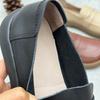 Johnature Handmade Genuine Leather Loafers Vintage Round Toe Flat Women's Slip-on Shoes