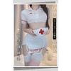 Domila Sexy Underwear Sexy Nurse Uniform Hollowed Out Hot Exposed Buttocks Strap Bed Teasing Passion Suit Free
