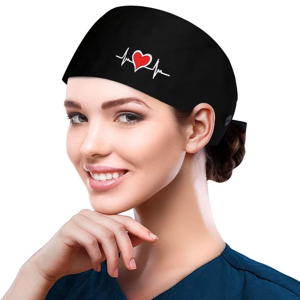 Sweatband Scrub Hats Elastic Bandage Working Caps Professional Nurse Caps  Hospital