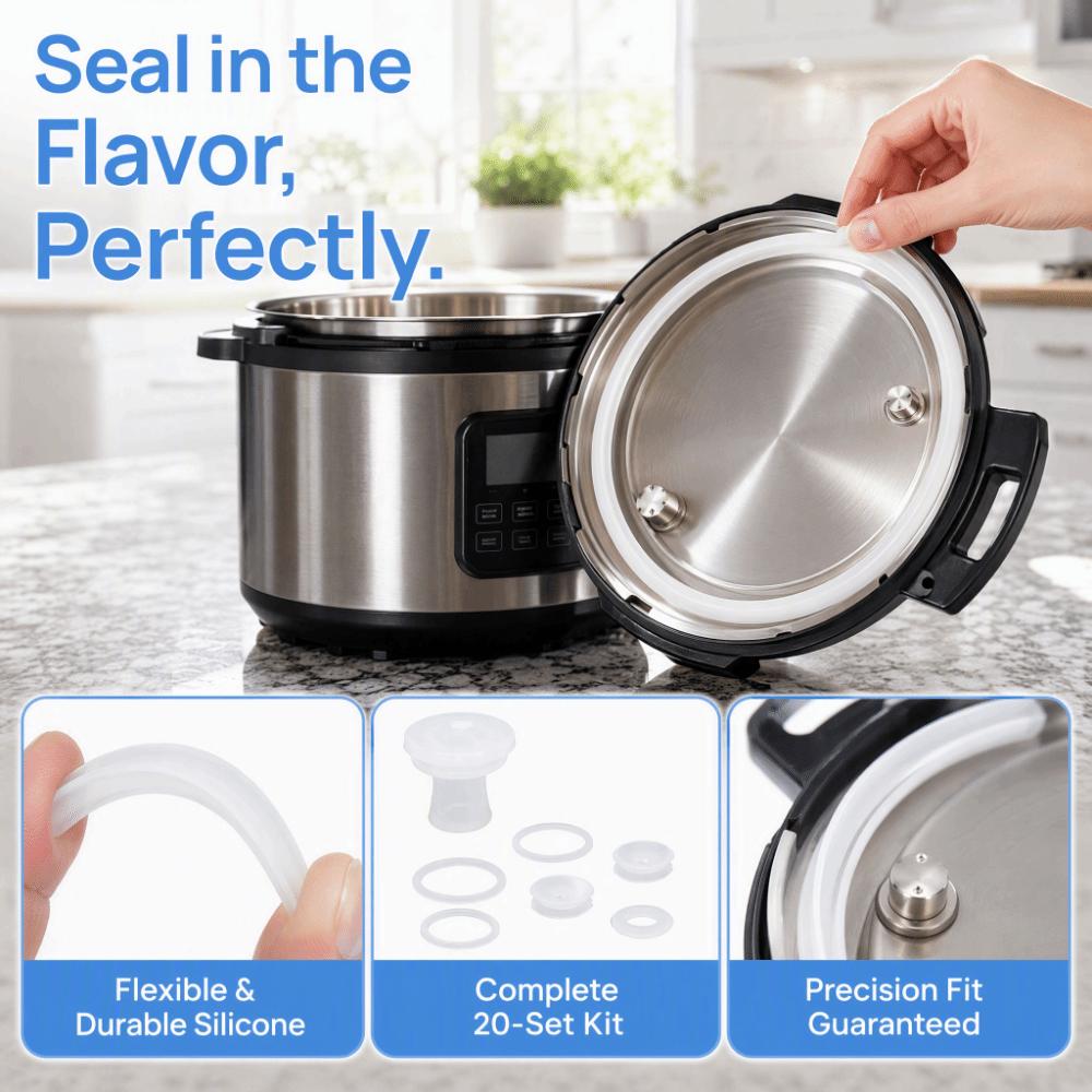 20SETS Rubber Material Pressure Cooker Gaskets Pressure Cooker Parts  Kitchen Cooking