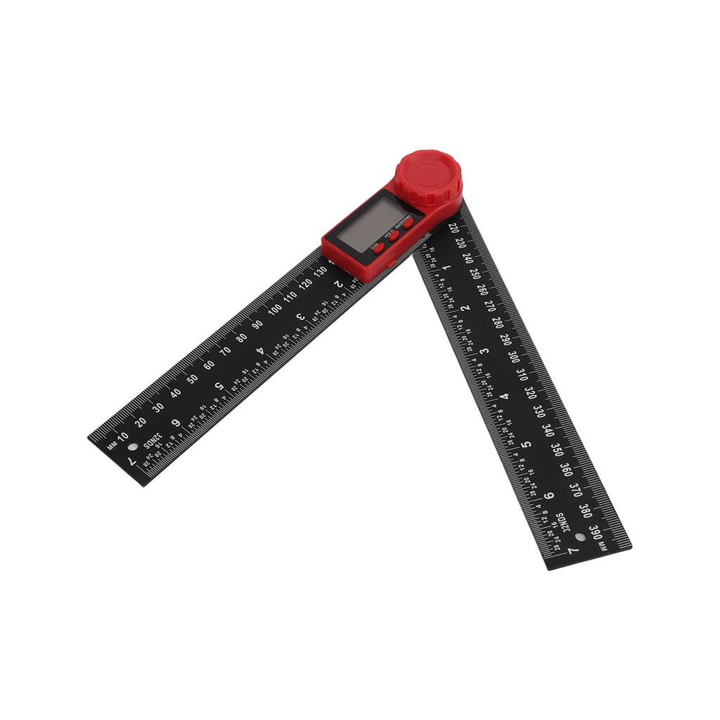 Digital Display Angle Ruler 2 in 1 Plastic Lightweight Convenient Black Digital Angle Finder200mm