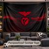 Bandeau Personnalisé FC Benfica Support Nom Personnalisé, Art Mural Décoration Intérieure