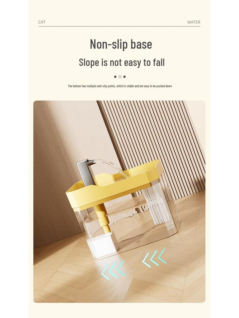 Smart Pet Water Dispenser with Flowing Filtered Water for Dogs & Cats