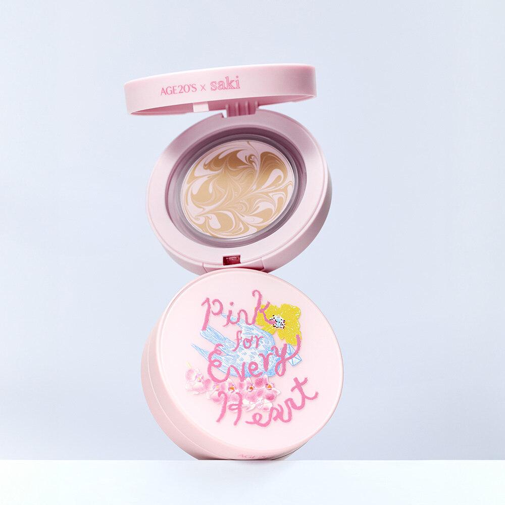 

Age 20 s Pink for Every Heart Edition Diorigin Essence Pact (Main Product + Refill) (Saki) Pink Latte - No. 23