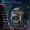 Outdoor Sports Smart Watch 2.01 inch HD Screen LED Flashlight Bluetooth Talking Smart Watch for Men Women Holiday Gifts