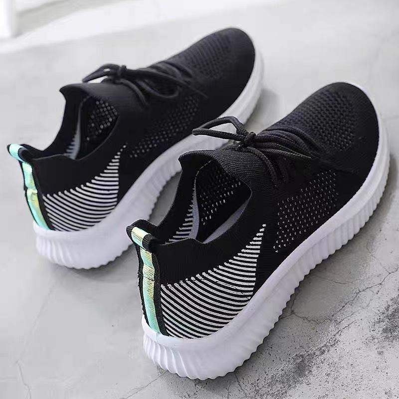 Women's Flat Breathable Sports Shoes with Mesh for Versatile Summer Thin Cut Out White Shoes