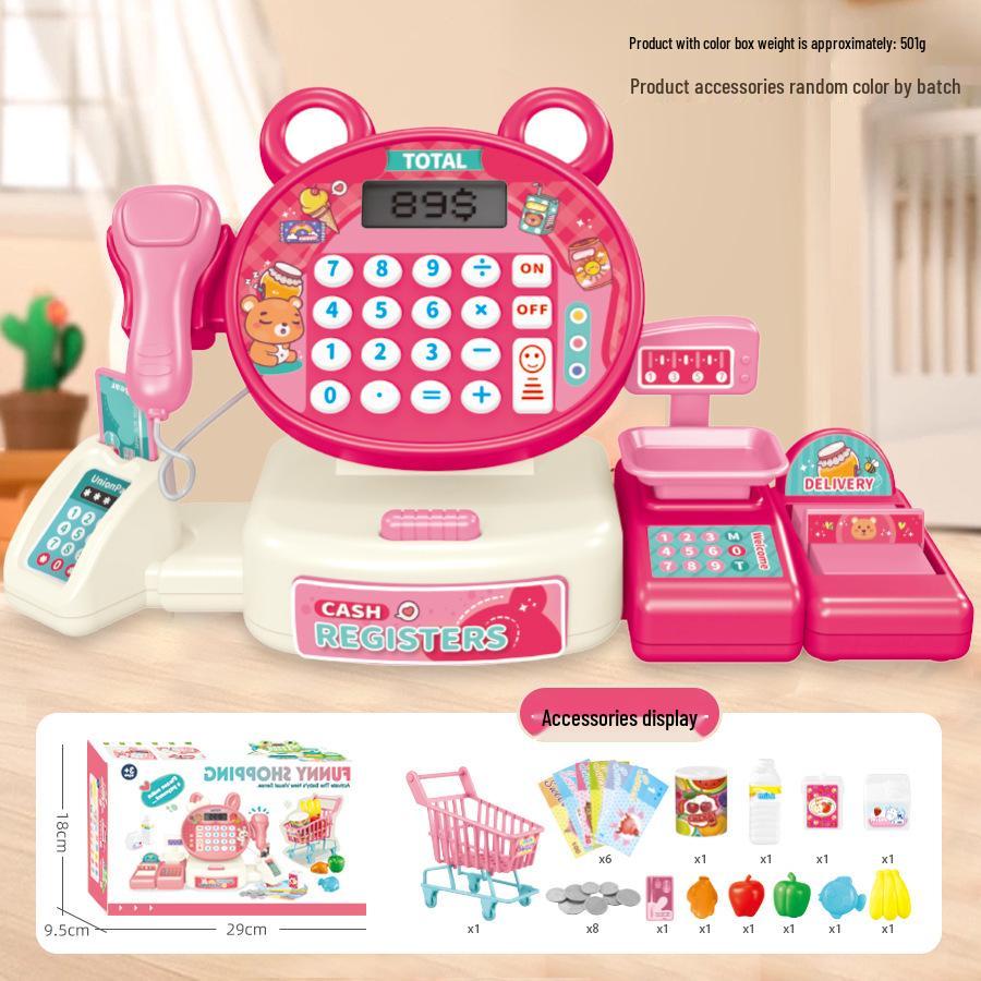 Children's Role-Play Toy: Cartoon Rabbit Supermarket Cash Register