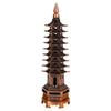 Hot Sale Practical 3D Model Chinese Wenchang Pagoda Tower Crafts Statue Souvenir Home Decoration Metal Handicraft
