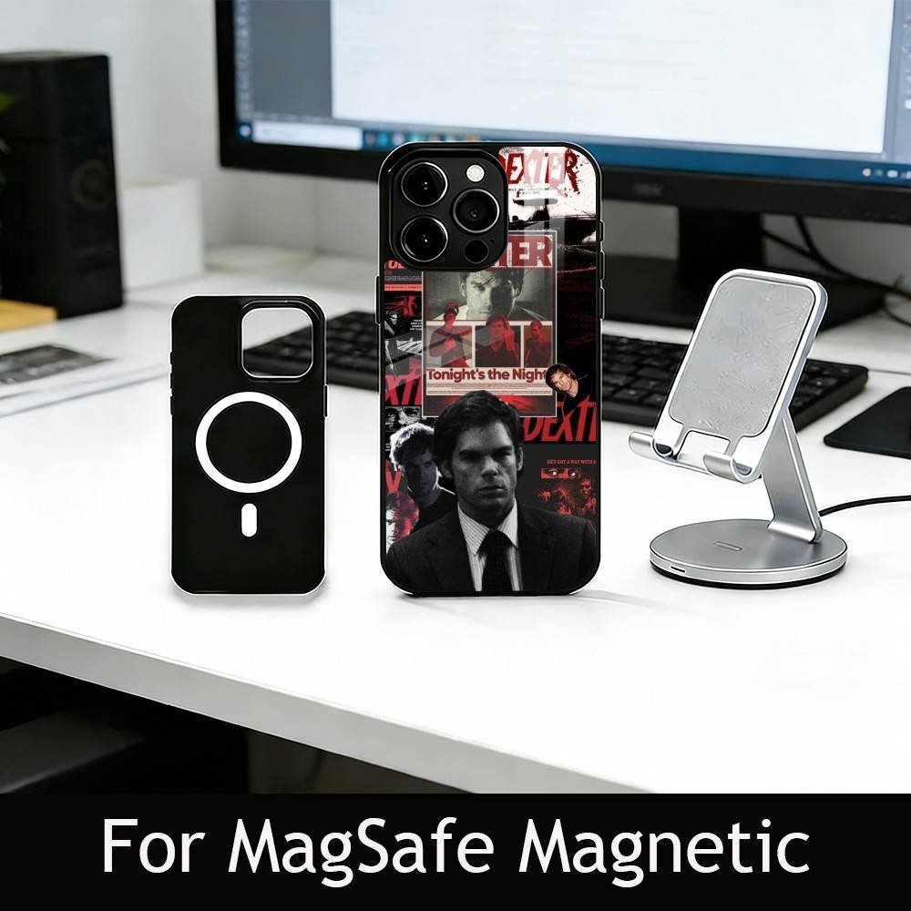 Movie D-Dexter M-Morgan Phone Case For iPhone17,16,15,14,13,12,11 Plus,Pro Magnetic with Magsafe Wireless Charging