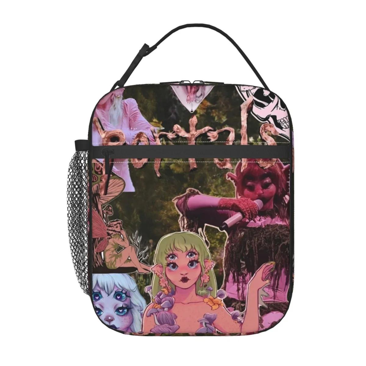 

Custom Melanies Martinez Portals Thermal Insulated Lunch Bag for Office Portable Bento Box Thermal Cooler Lunch Boxes Option 1