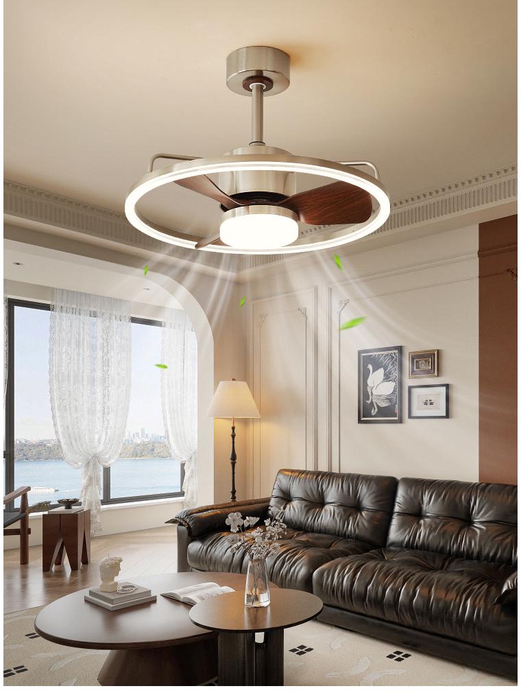 Retro Industrial-Style Ceiling Fan Light for Bedroom or Dining Room
