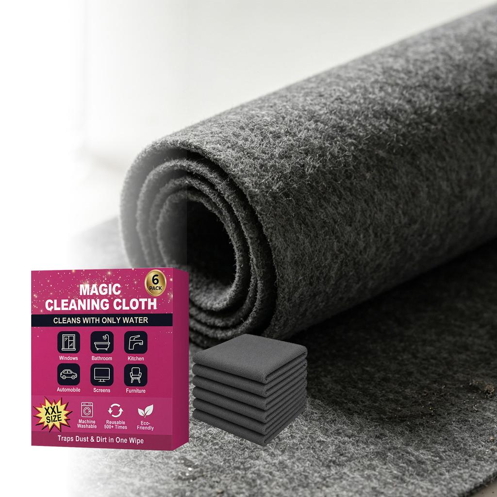 Chiffon de nettoyage épais en microfibre, sans peluches et sans traces, 30*40 cm, pour la cuisine, la salle de bain, le salon et le nettoyage de la maison