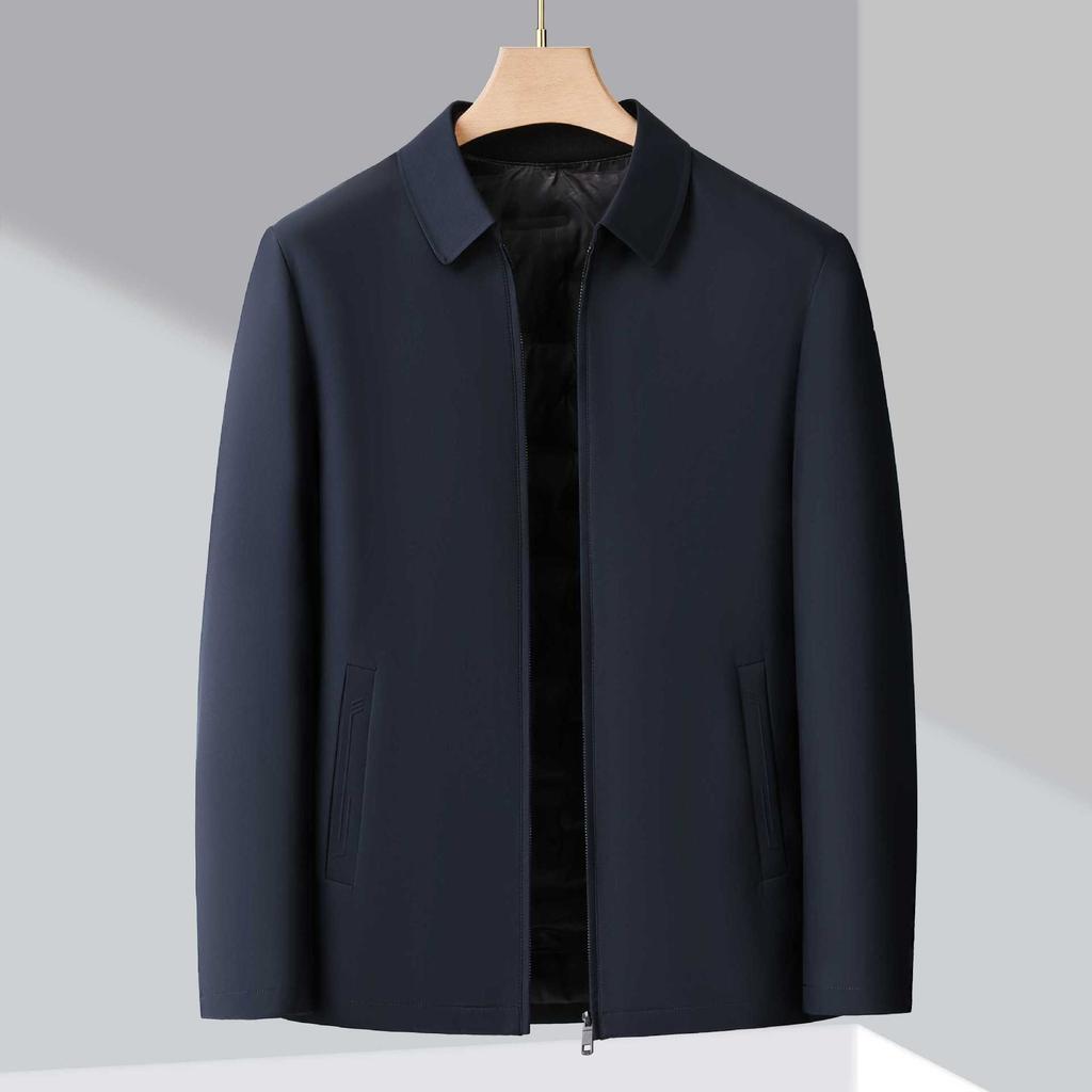 New High-end Men's Down Jacket Thickened Warm Autumn and Winter Jacket Business Casual Middle-aged Dad Outfit