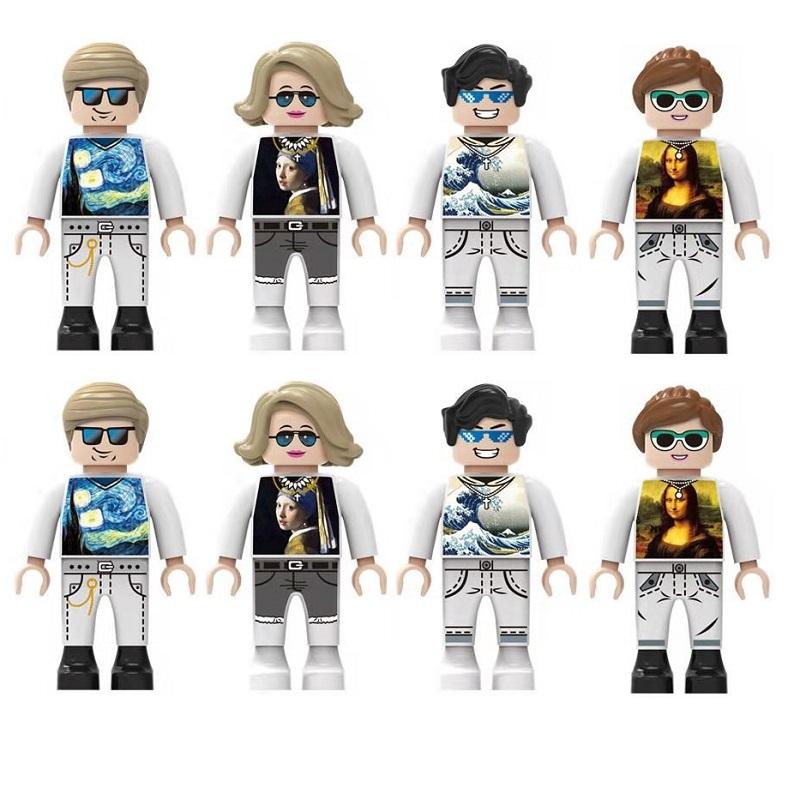Doctors Nurses Patient City Police MOC 4.5cm People SWAT Building Blocks Figures Bricks Mini Toys for Boys Gift Toys No Playmobi