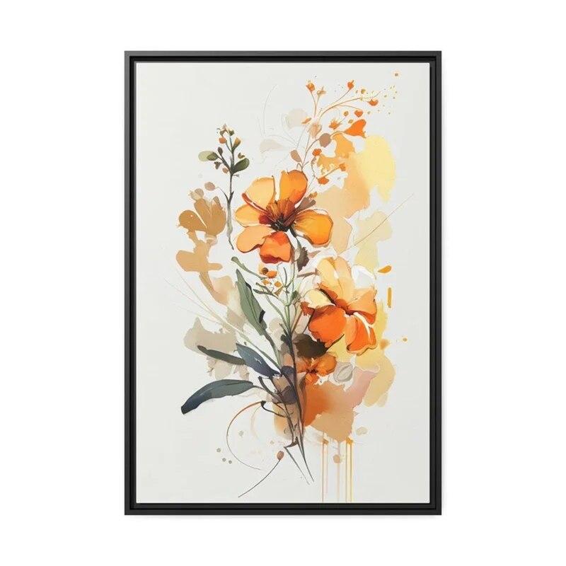 

Цветочное искусство, акварельные постеры, эстетика, красочные цветы, холст, картина, принт для настенного искусства, украшение дома, декор для кухни и комнаты 21cm×30cm NoFrame