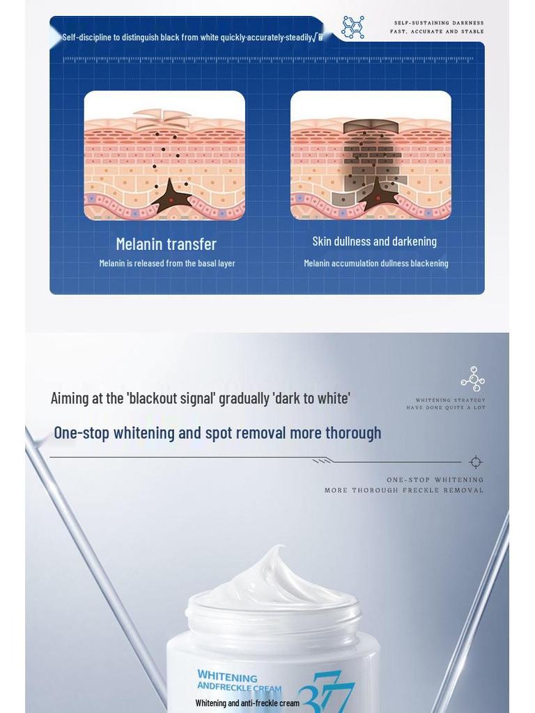 Whitening Spot Removal Cream with Niacinamide - Brightening & Hydrating Skincare for Autumn/Winter