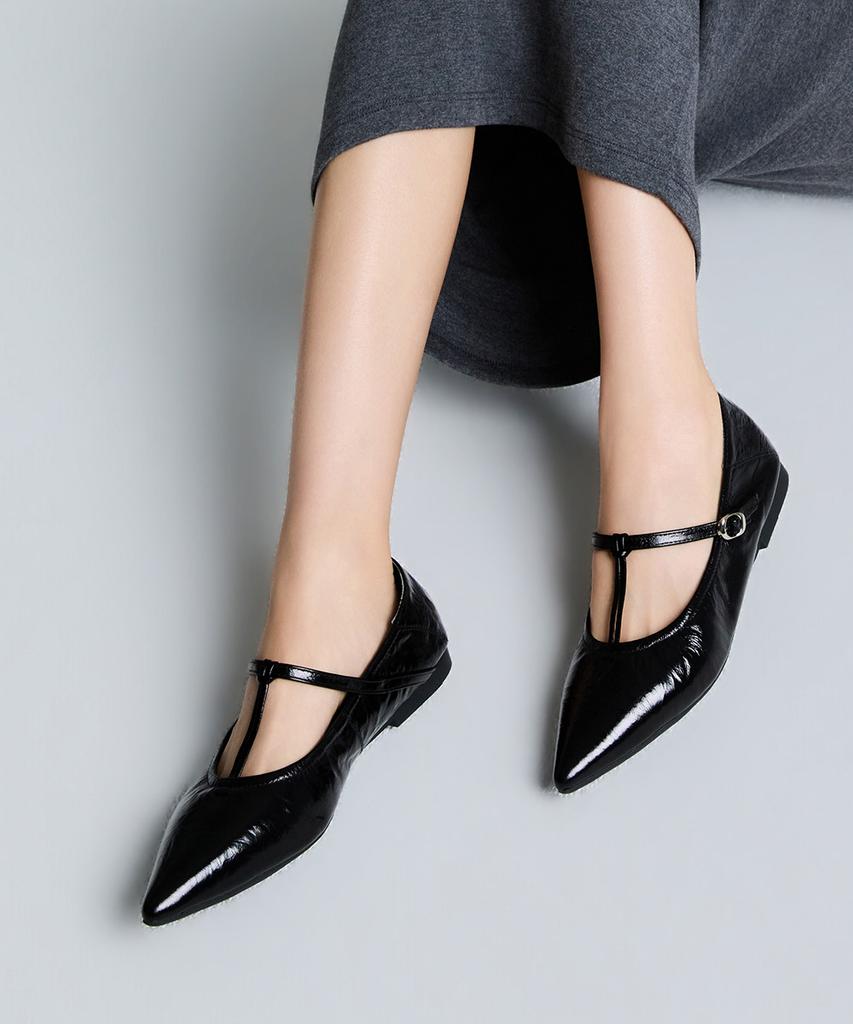 Kissa Increena Pointed Toe Mary Jane Flats P512020