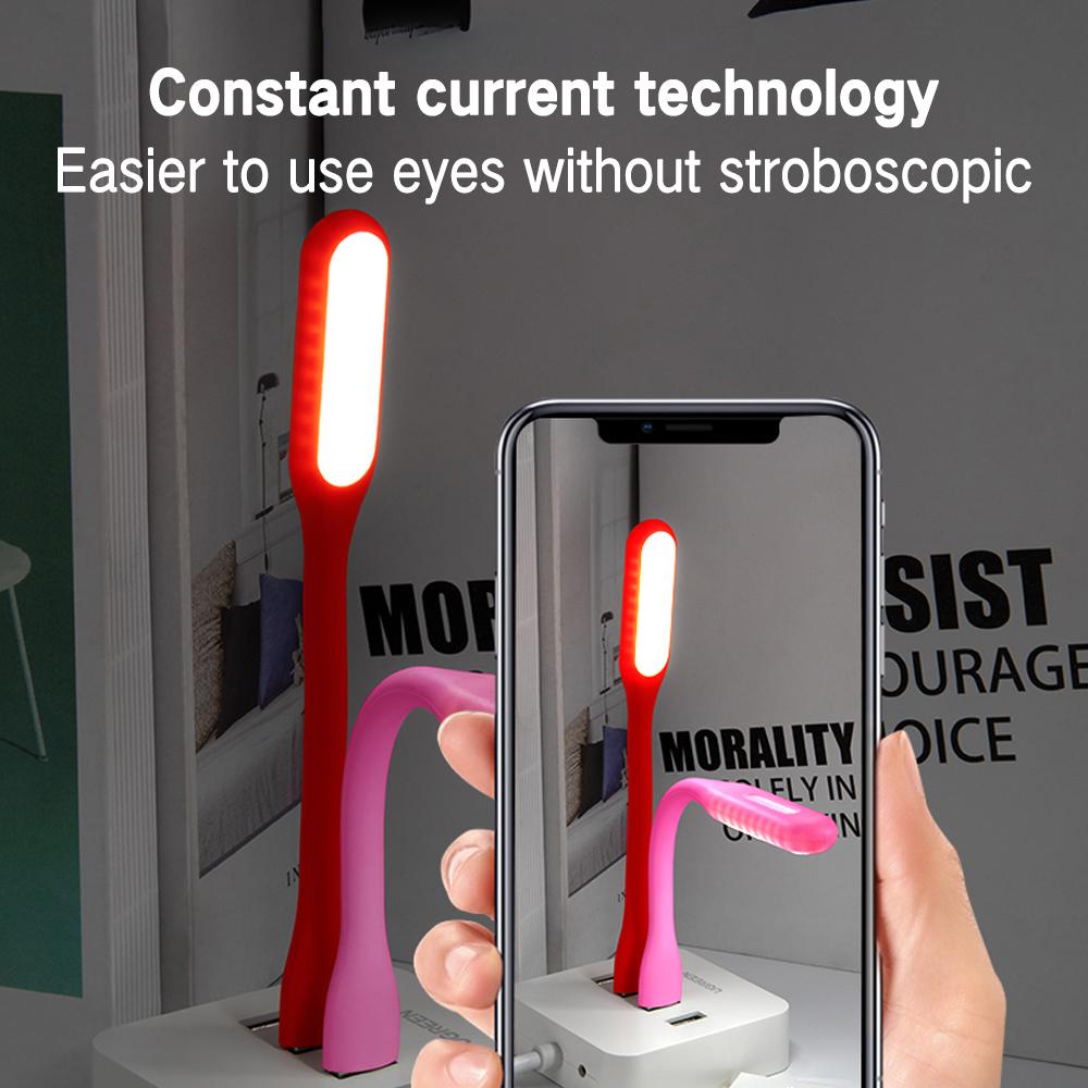 Lampă portabilă USB Lampă de masă LED pentru Power Bank PC Notebook Lumină flexibilă de noapte Lămpi pliabile pentru citire cărți Mini lumini pentru cărți