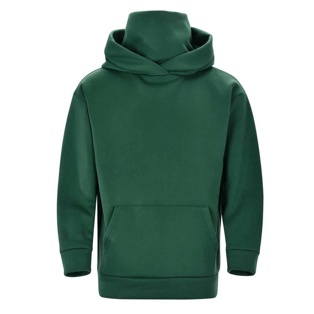 2024 Herbst Hoodie mit Samtfutter und gestapeltem Kragen: Trendig Unisex Lässig Lockere Passform