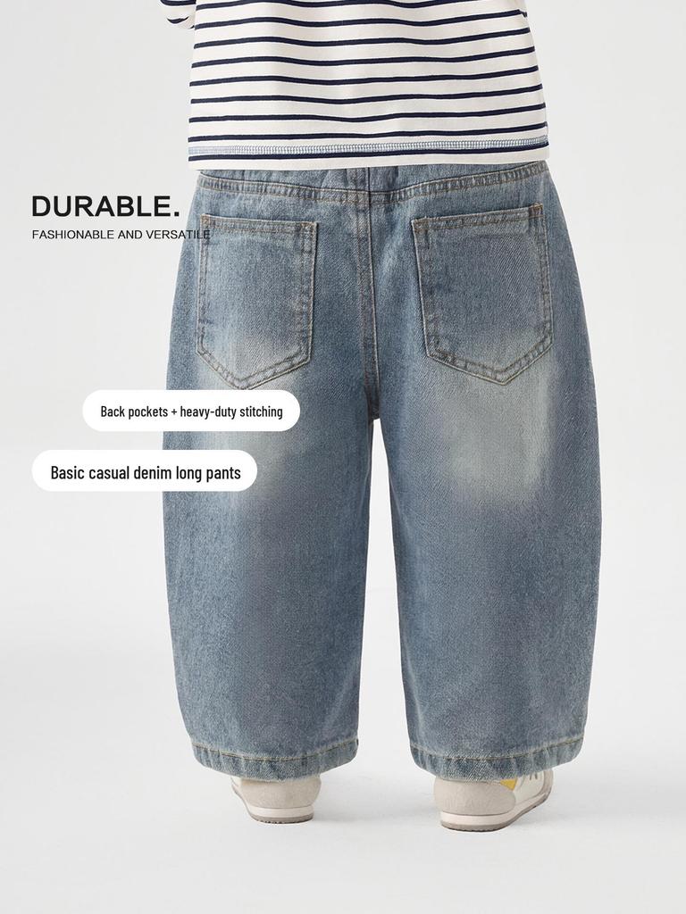 Trendy European Boys' Denim Pants - Spring/Autumn 2026 Collection for Toddlers & Kids