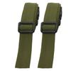 2Pcs Adjustable Straps 150x2.5cm Travel Luggage Fixing Strapping Belts with BucklesGreen