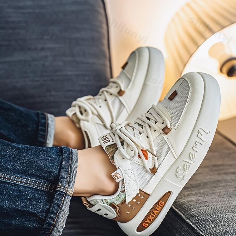 Fashion Men's Fashion Casual Sports Shoes 2025 New Summer Mesh Breathable Versatile Thick Sole Shoes Low Top Comfortable Chunky sneakers