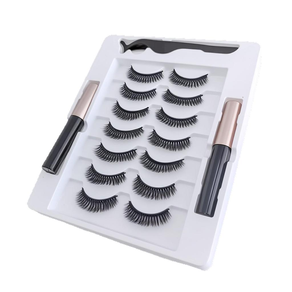 New Invisible Magnetic Eyeliner Liquid False Eyelashes - Celebrity Recommended, No Sagging, Easy To Wear