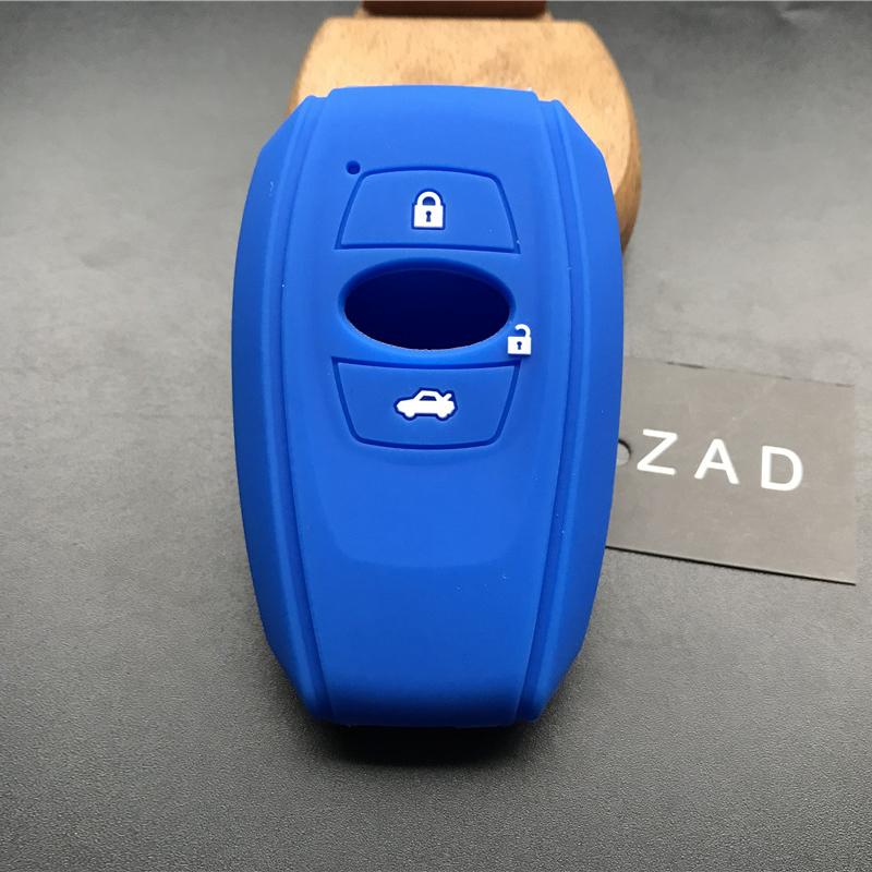 ZAD silicone rubber car key case cover shell for subaru Legacy impreza forester xv trezia BRZ wrx levorg outback 3 buttons key