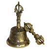 Tibetan Buddhist Meditation Bell and Dorje Set  Shiplies Extra Loud Multi-Purpose Hand Call Bell