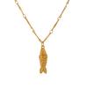 Bohemian Layered Fish Pendant Necklace Colorful Enamel Cute Trendy Adjustable for Teen Girls School Daily Wear