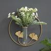 Artistic Background Crafts Wall Hanging Vases Wall Dry Flowers Ornaments Iron Home Decorations