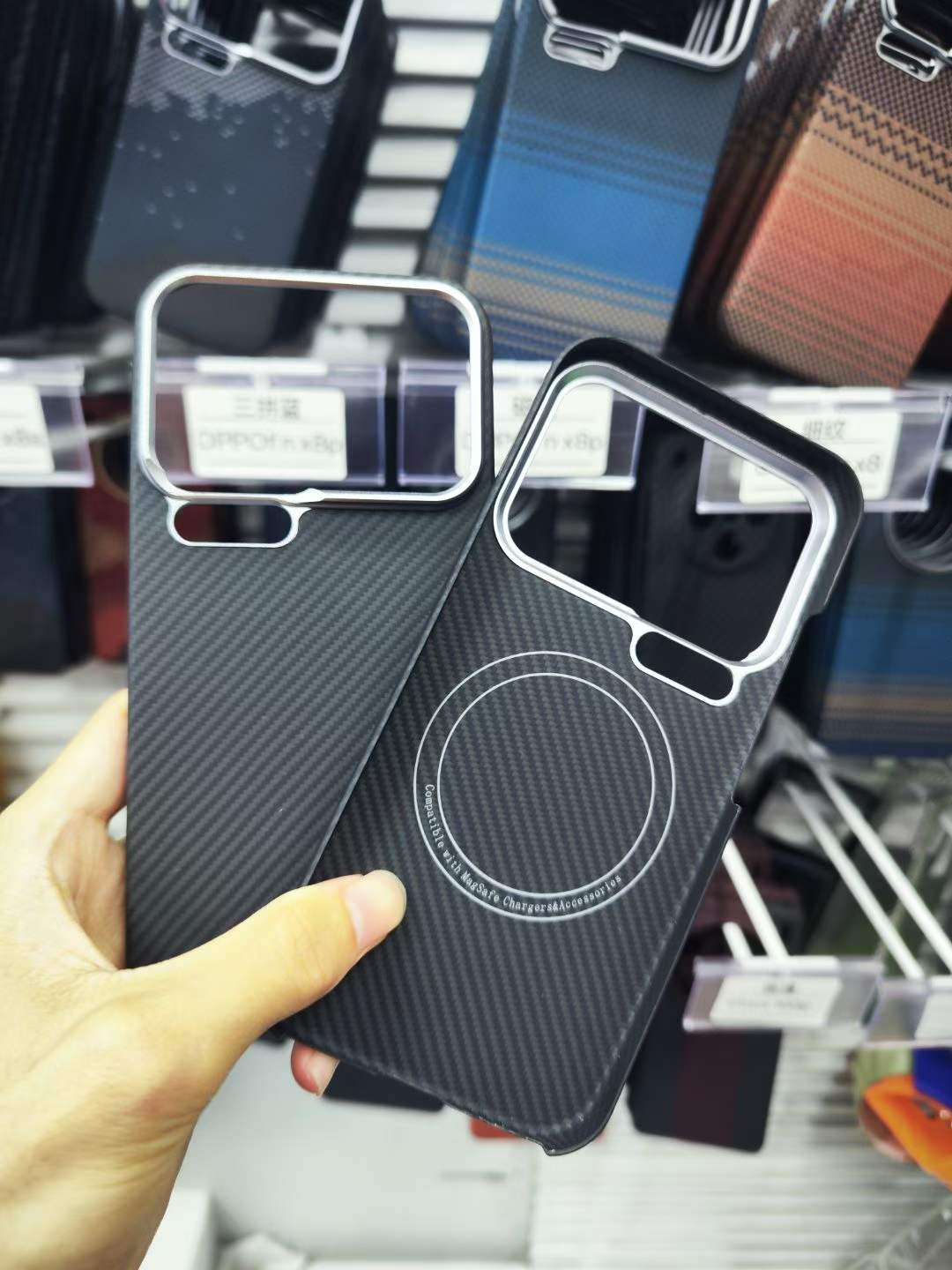 For Magsafe Magnetic Magnets Carbon Fabric Fiber Aramid Case For Xiaomi 17 Pro Max / Xiaomi 17 Real kevlar Aramid Fiber Case Xiaomi 17