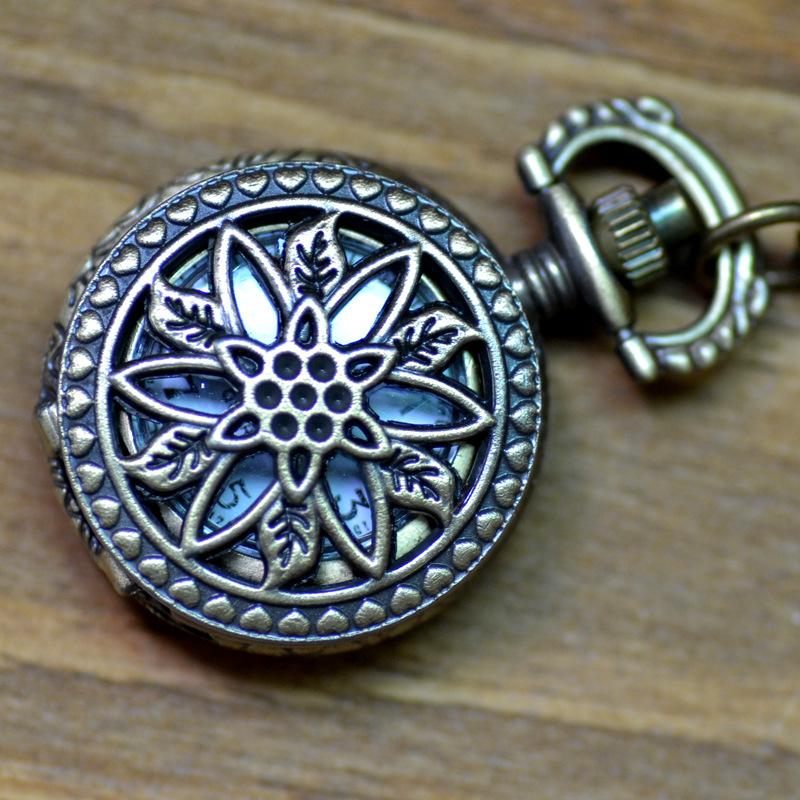 Retro Pocket Watch Men's and Women's Necklace Watch